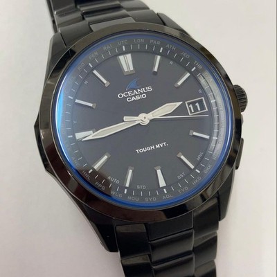 CASIO OCEANUS OCW-S100B-1AJF Solar Radio Watch Black Titanium Working