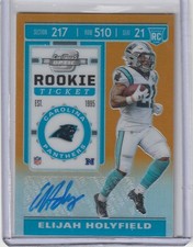 Elijah Holyfield 2019 Contenders Optic Orange Prizm Rookie Ticket Rc Auto (3/50)