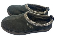 Koolaburra by UGG Burree Black Suede Faux Fur Clog Slippers Women  s 8 1159730