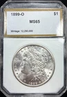 1899-O PCI Brilliant Uncirculated Mint State Morgan Silver $1