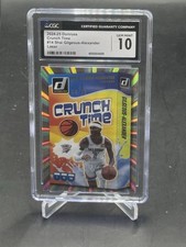 2024 Panini Donruss Shai Gilgeous Alexander Crunch Time Laser /99 CSG 10 Pop 1/1