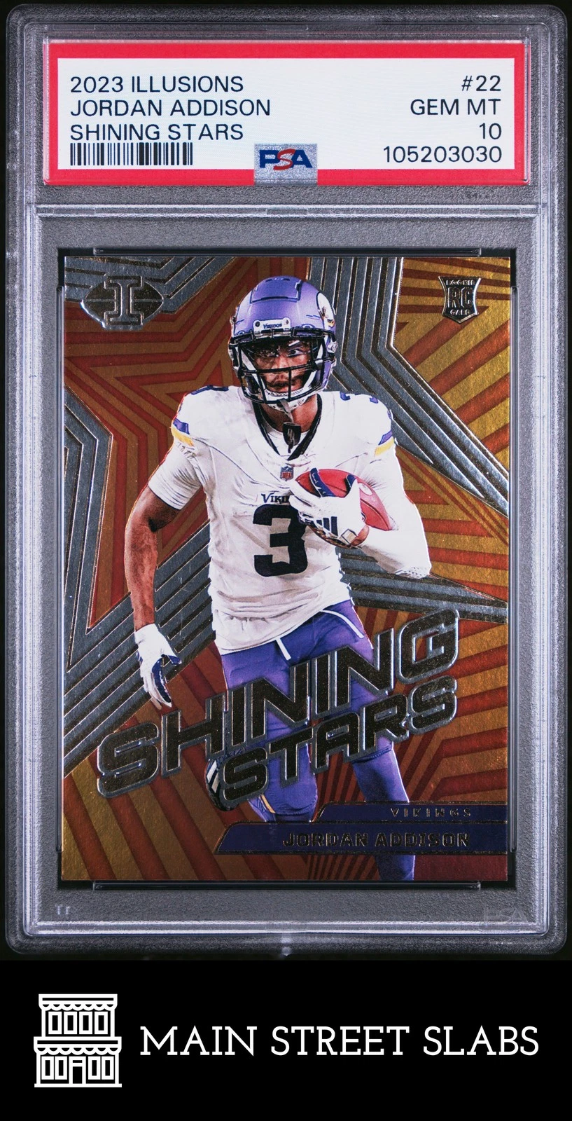 Jordan Addison Panini Illusions Shining Stars #22 Base