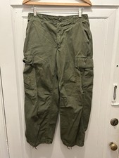 VTG Vietnam Combat Jungle Pants OG 107 Rip Stop Poplin 60s Small Short US Army