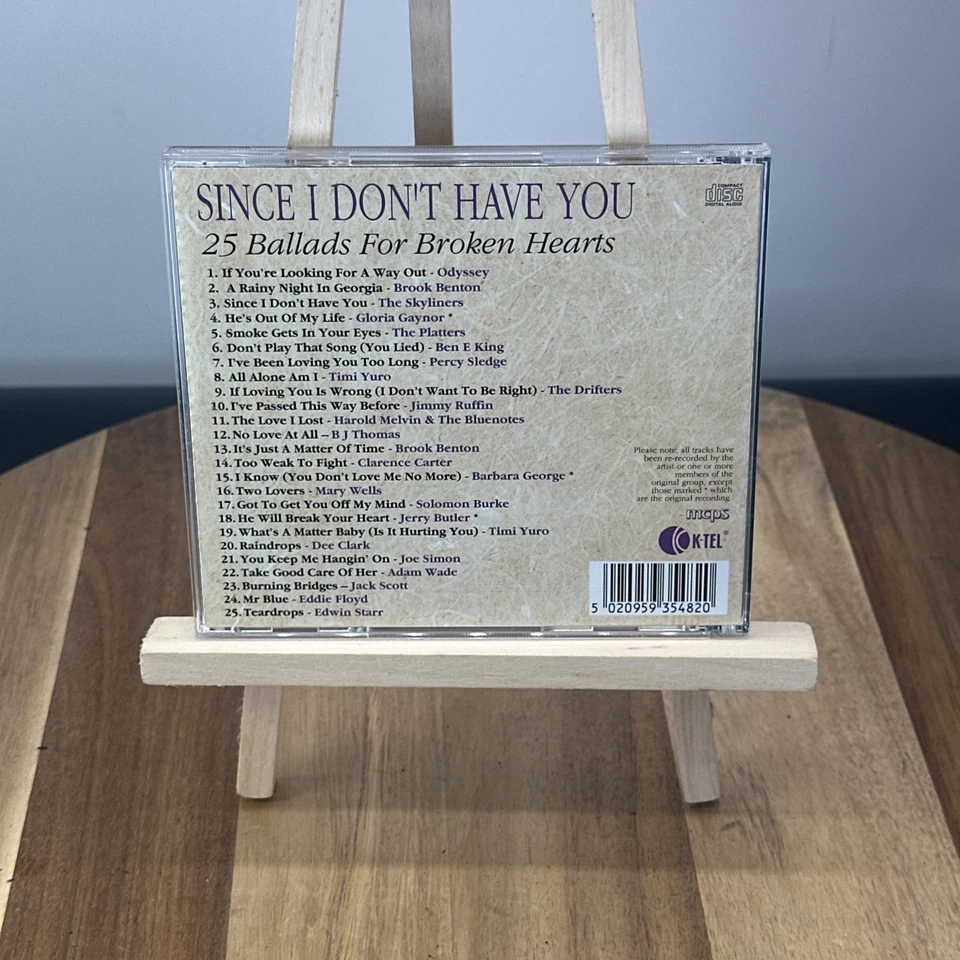Since I Don’t Have You (CD, 2000) 25 Ballads For Broken Hearts Free UK Shipping Foto 2 de 4