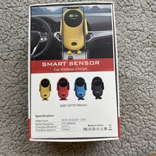 Smart Sensor Car Wireless Charger S11 Fast Charging 360 Degree Rotation Open Box