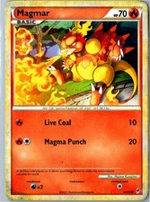 Pokemon Card - Magmar - Call of Legends - 62/95 - Common - Heavily Played