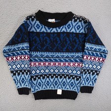 Vintage 80s Dr. Denton Knit Pullover Sweater Crewneck Youth Boys Size 5