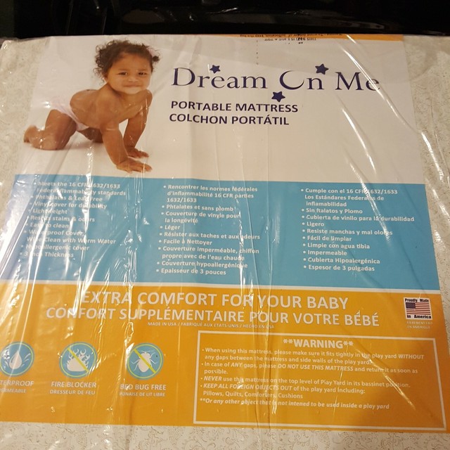 dream on me 3 inch playard mattress