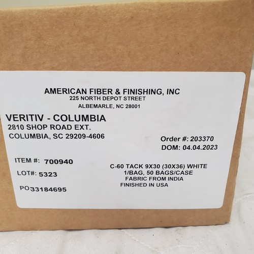 50 American Fiber & Finishing C-60 30in x 36in Tack Rags Cloth 700940 Case - Picture 3 of 5
