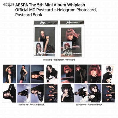 Aespa 5th Mini Album Whiplash POP UP MD Postcard Book Aespa 5th Mini Album Whiplash POP UP MD Postcard Book