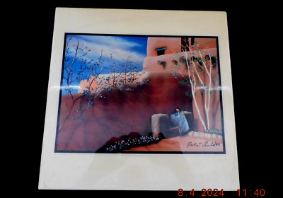 Robert Arnold Southwest Tile Painting ''Springs Dream'' 12'' x 12'' Hand Signed w1s3