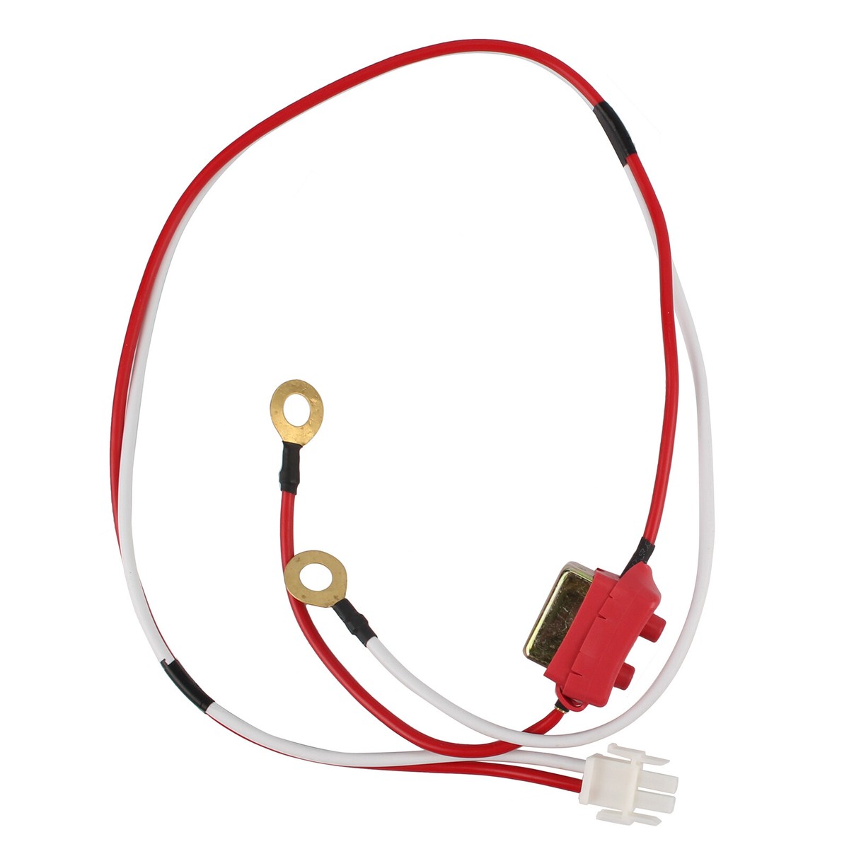 Popup camper battery harness with trailer connection for