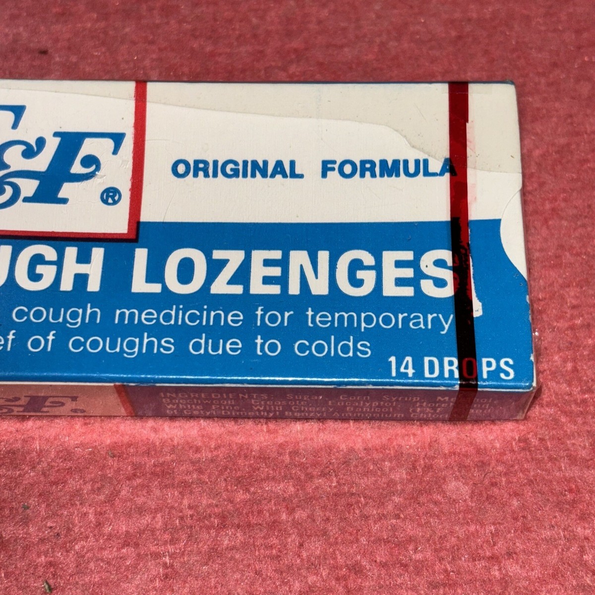 VINTAGE Box F&F Cough Lozenges. Still in original packaging. | eBay