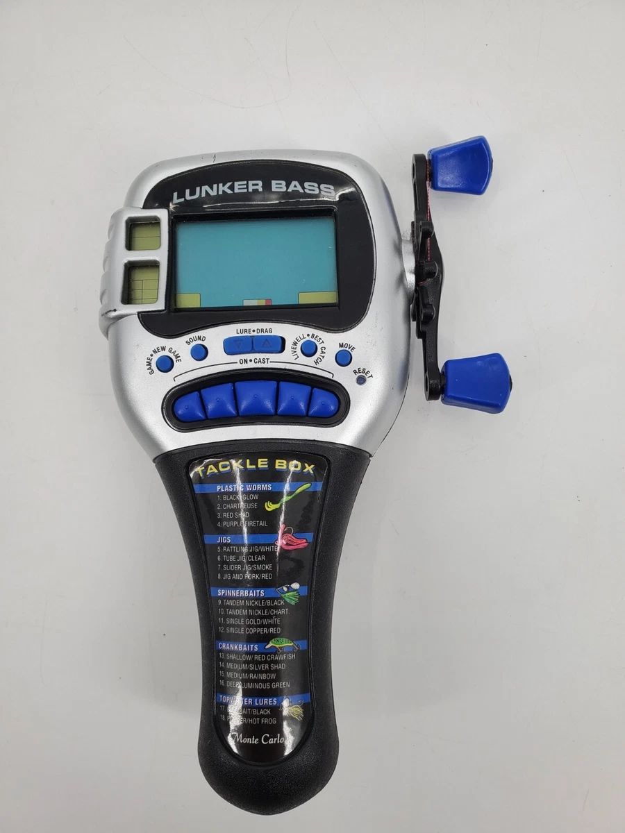 1997 Radica Lunker Bass Fishing Handheld Electronic Fishing Game