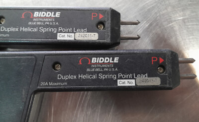 Megger / Biddle 242011-7 Duplex Test Lead Set, Helical Hand Spikes