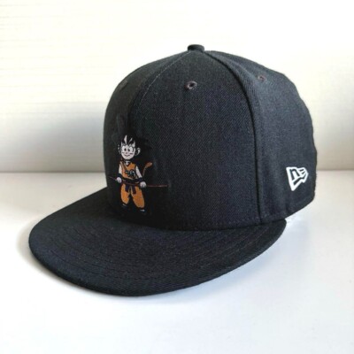 NEW ERA DRAGON BALL GOKU 59FIFTY FITTED CAP black size-7 1/2 wool