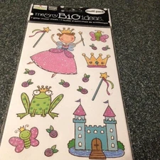 "2 SHEETS" Me & My Big Ideas ELLEN FAIRY PRINCESS FAIRIES PIXIE GLITTER Stickers