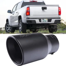 Stainless Steel Car Exhaust Pipe Tip Rear Tail Muffler Black For Chevy Colorado