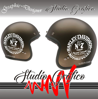 2 LOGHI ADESIVI DECAL STICKERS DA CASCO BANDIT MOTO CUSTOM - Foto 11