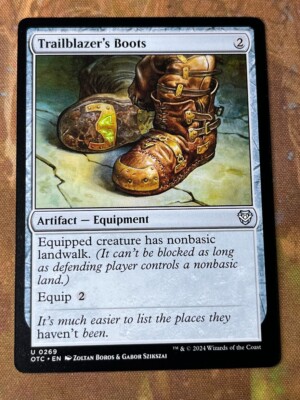 1x TRAILBLAZER'S BOOTS - Commander/Zendikar/Final Fantasy  - MTG - Magic