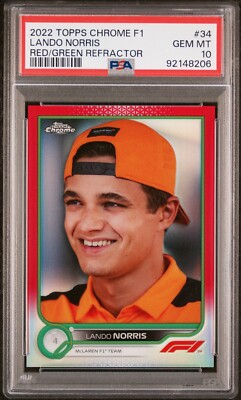 PSA10 Topps Lando Norris Refractor