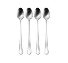 Oneida Seneca Set of 4 Iced Tea Spoons 7 1/2" Quality 18/8 Stainless