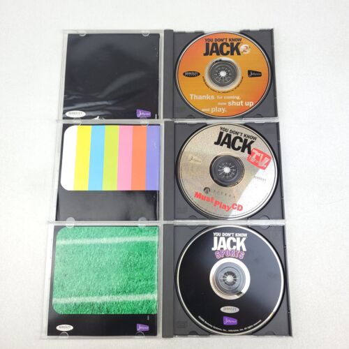 Lot of 4 "You Don't Know Jack" Irreverent Trivia Game PC, #1, #2, TV, Sports - Picture 2 of 6