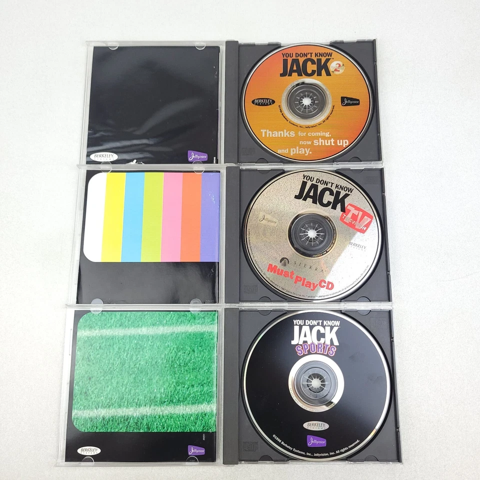 Lot of 4 "You Don't Know Jack" Irreverent Trivia Game PC, #1, #2, TV, Sports - Image 2 of 4
