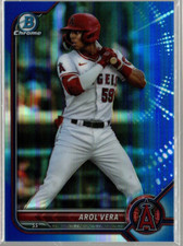 2022 Bowman Chrome Draft Blue Refractors #BDC46 Arol Vera /150 