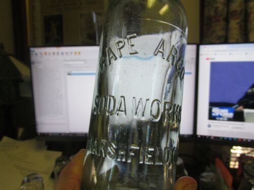 Marshfield, ORE. Cape Argo Soda Works Hutchinson Soda Pop Bottle OR0027 OREGON - Picture 1 of 8