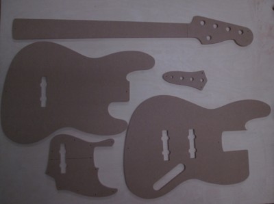 J Bass 5 Saiter Bass Gitarre Schablone templates Gitarrenbau