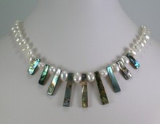 Pearl & Abalone Shell Necklace