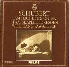 5LP Box SCHUBERT Complete Symphonies SAWALLISCH Dresden SK Philips C71AX-500