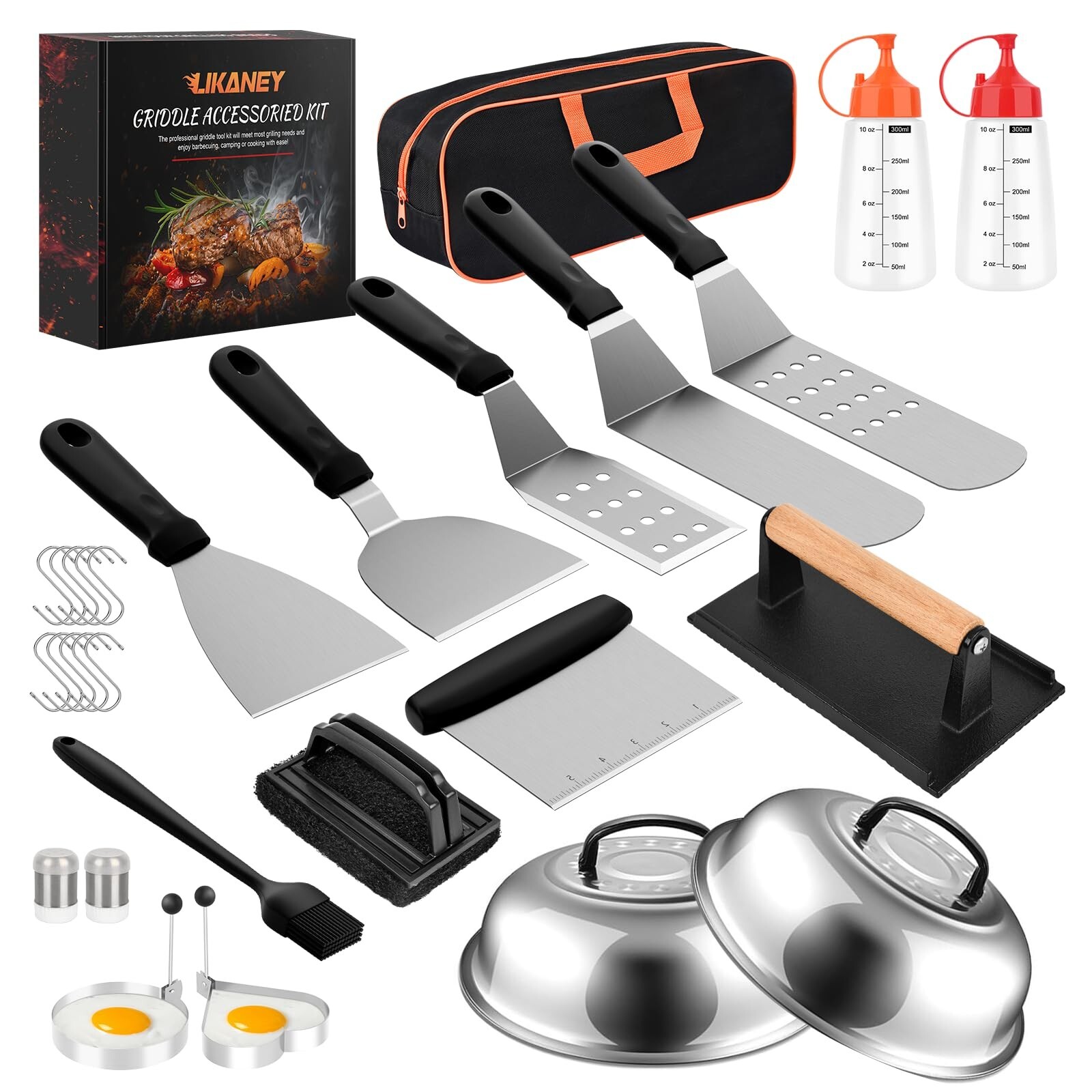 28PCS Blackstone Griddle Accessories Kit with Flat Top Grill Tools Set