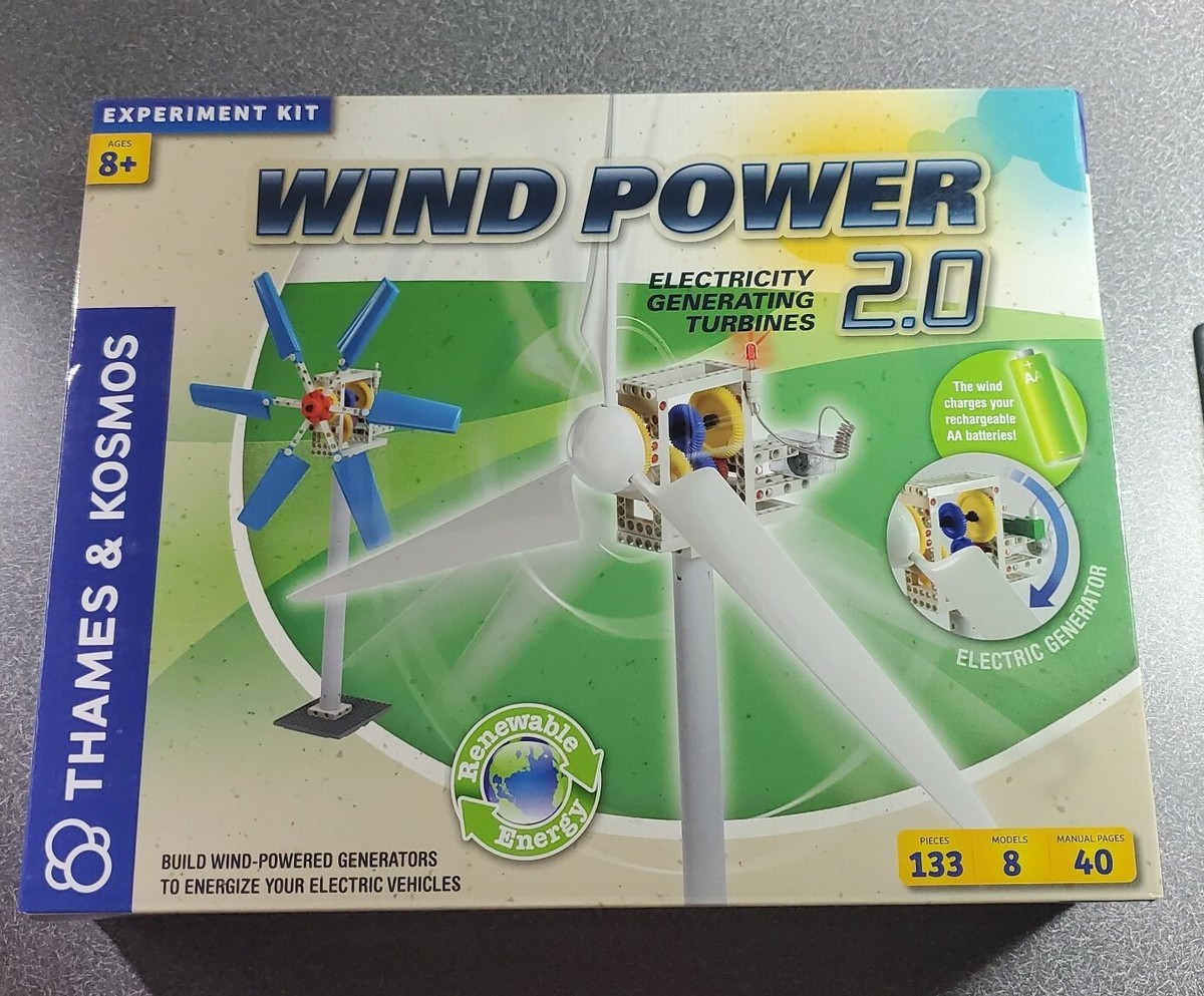 Wind Power Experiment Kit 2.0 Electricity Generating Turbines