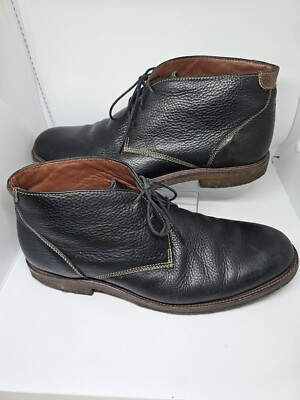 Johnston Murphy Men's Copeland Chukka Black Leather Boots Size 13 M
