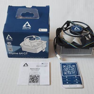 Arctic Alpine 64 GT AMD CPU Cooler for Progressive Users - FM2+ FM2 FM1 AM3 AM2