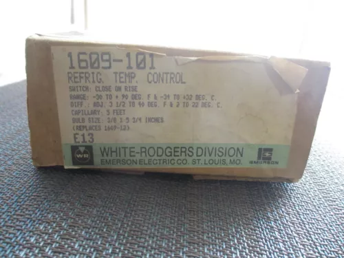 White Rogers 1609-101 Refrigeration Temp Controller NEW!