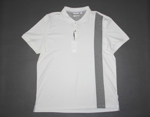 New Calvin Klein Men S Xxl White Vertical Striped Slim Fit S S