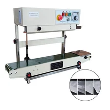 FR770 Vertical 110V Continuous Auto Plastic PVC Bag Band Sealing Machine