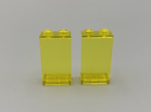 LEGO 2x Lot Classic Space Trans-Yellow Panel 1 x 2 x 3 Blacktron 6987 (2362a) | eBay