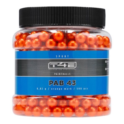 500 x Umarex Cal .43 T4E Markierer  Muntion Paintballs Farbkugeln