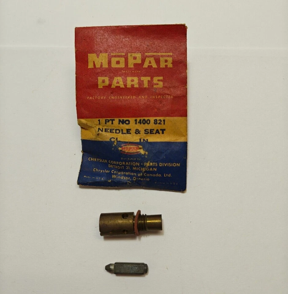 Carburador Chrysler 1951-1954 aguja flotante y asiento con 8 cilindros 1400821 nuevo de lote Foto 4 de 4