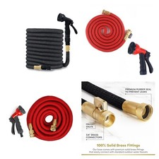 New Heavy Duty Flexible Expandable Garden Water Hose Pipe 7 Function Spray Gun