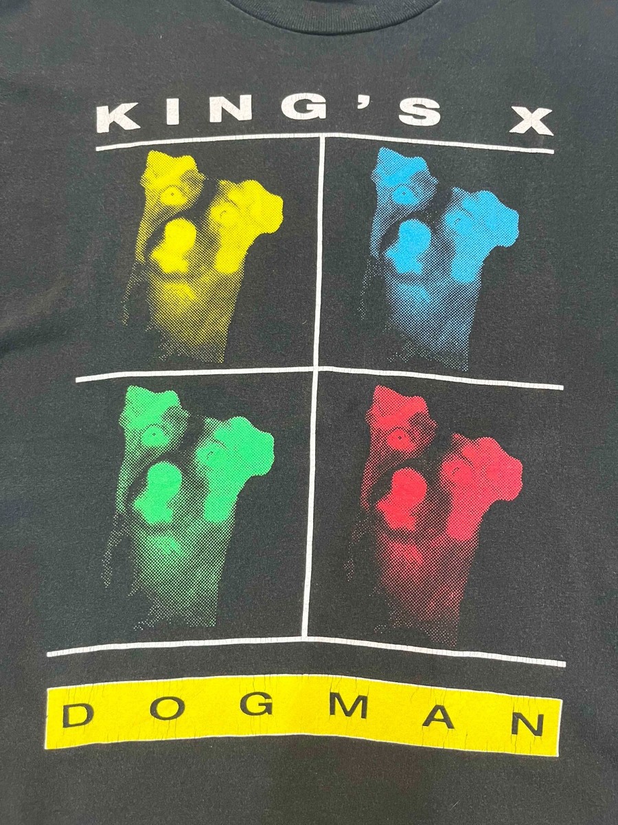 90s kings'X キングスX DOGMAN WORLD TOUR Vintage 1994 King's X Dogman World Tour Band T-Shirt Black L