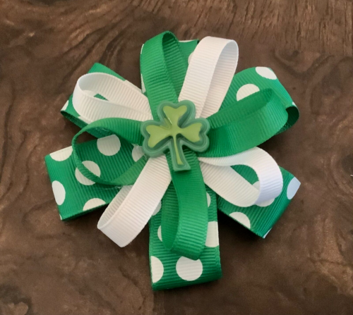 Saint Patricks Day Hair Bow - Picture 1 of 3