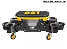 CAT Rolling Utility Seat with Detachable Sitting Creeper Garage Shop Stool