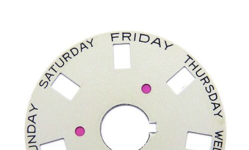 Genuine Rolex 3055 Caliber Gray Day Date Disc for Watch Model 18038 18048 18078 - Picture 2 of 3