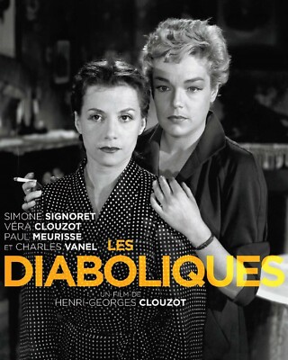 Les Diaboliques 1955 Simone Signoret & Vera Clouzot 24x36 inch poster