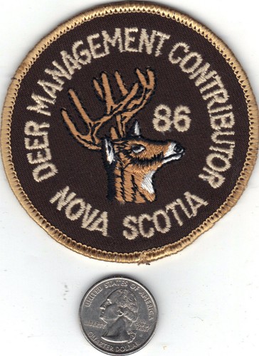 1986 NOVA SCOTIA SUCCESSFUL DEER HUNTER PATCH-MICHIGAN DEER-BEAR-MOOSE-PATCHES - 第 1/1 張圖片